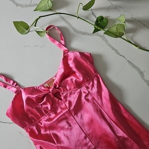 Flora Nikrooz Pink Satin Chemise in Sizd Small
